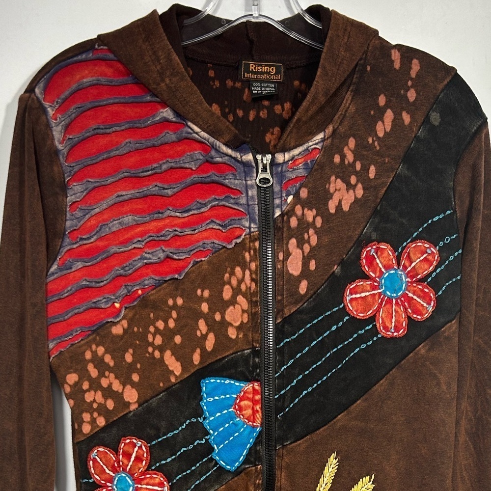 Rising International Boho Floral Jacket - image 4
